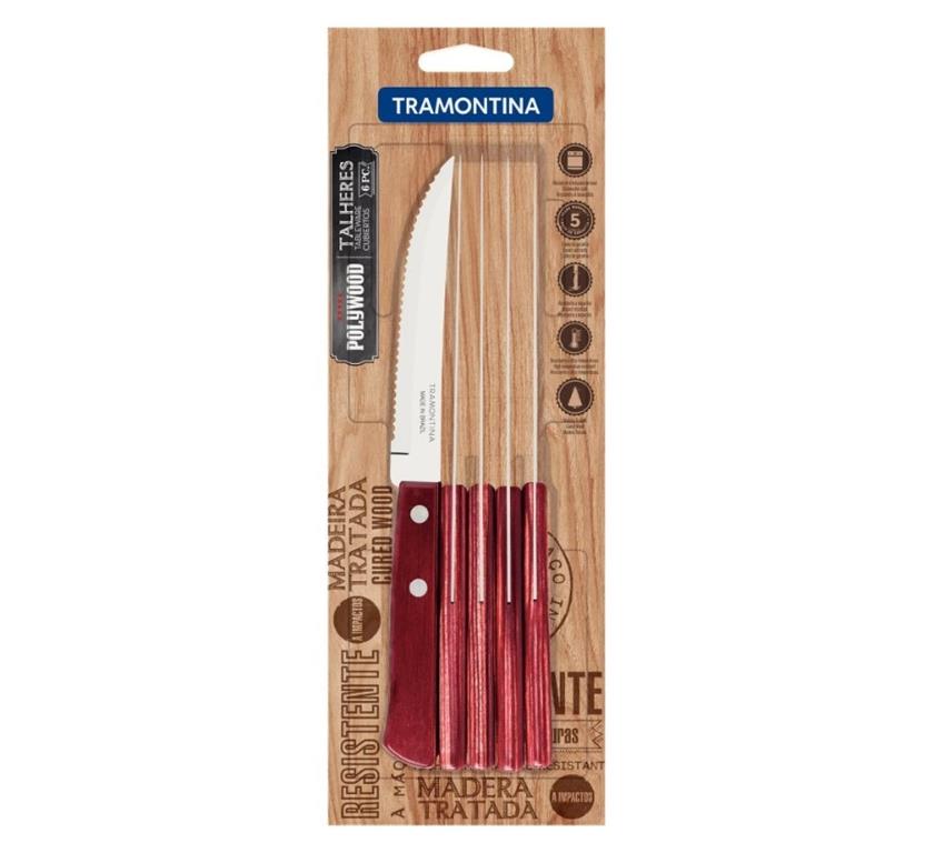 Polywood nož za steak / 21cm / 6kos