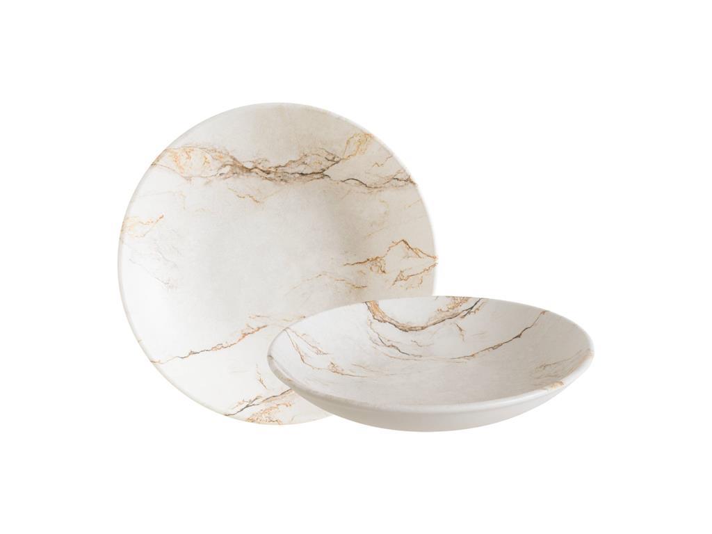 Granix globoki krožnik Bloom / 23cm / 1000ml / 6kos