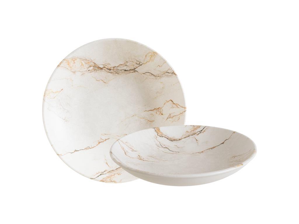 Granix globoki krožnik Bloom / 25cm / 1300ml / 6kos