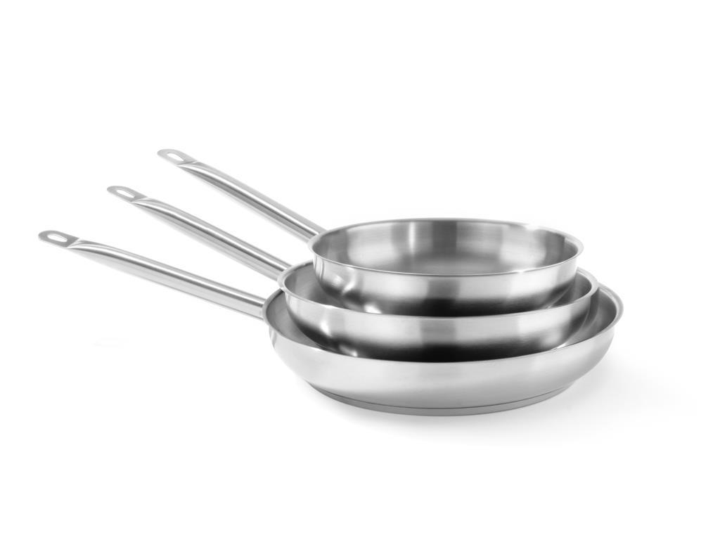Ponev iz nerjavečega jekla / 28cm / 1mm / indukcija