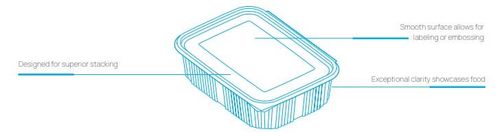 Embalaža za torto / 173x225x75mm / M4 / 100 kos / PET