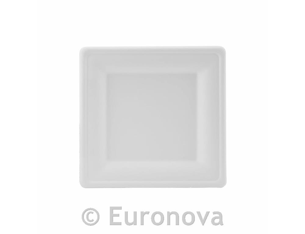 Eko krožnik kvadraten / 20x20cm / 50kos