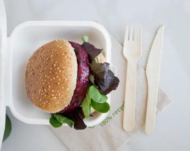 Embalaža za burgerje / eko / 15x15x8cm / HP6 / 50kos