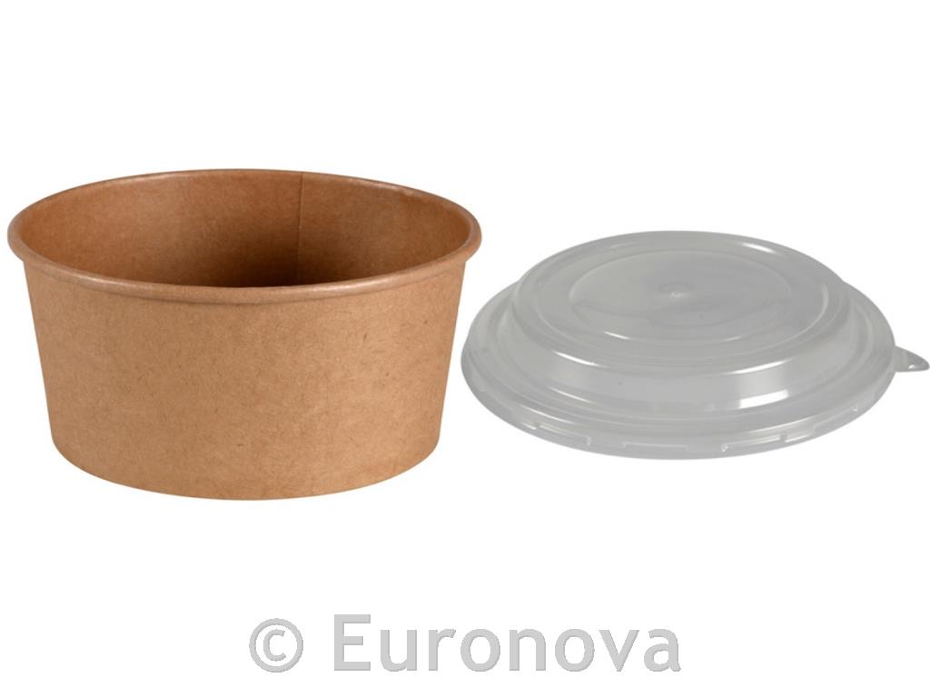 Kraft papirnata skleda / 16x6cm / 730ml / okrogla / 50 kos