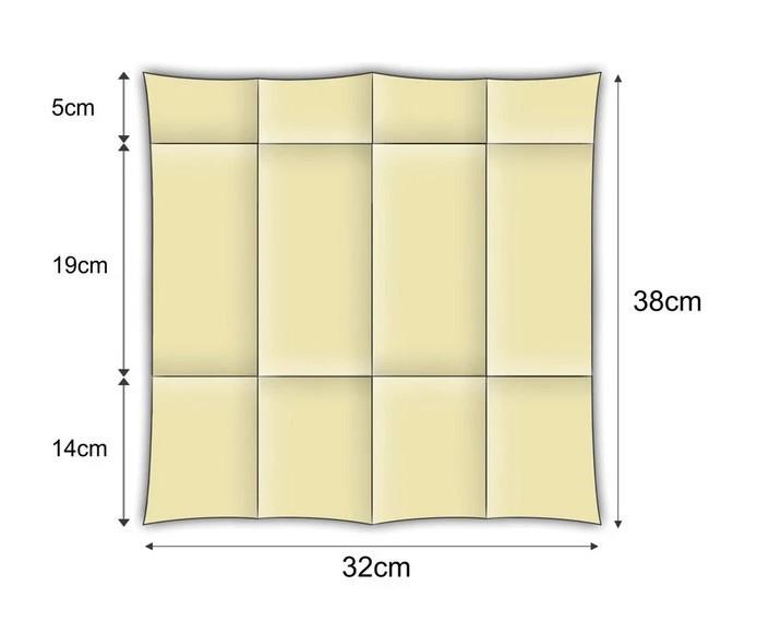Žepki za pribor / Soft Point / 8x19cm / šampanjec / 50kos