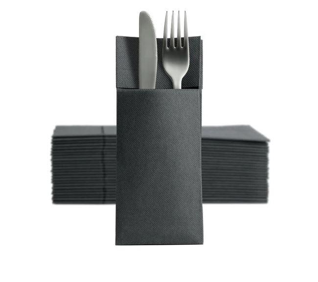 Žepki za pribor / Soft Point / 8x19cm / črni / 50kos