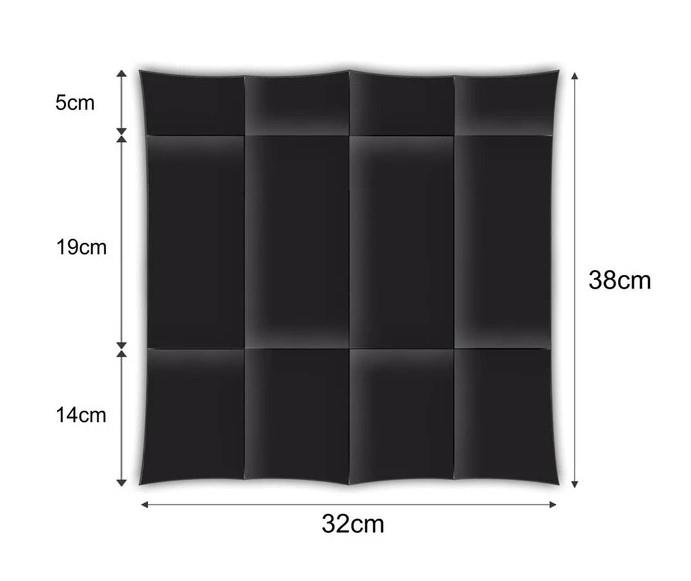 Žepki za pribor / Soft Point / 8x19cm / črni / 50kos