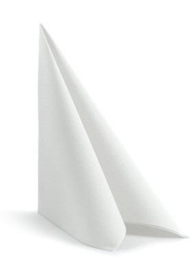Servieti / Airlaid / 40x40cm / bela / 50kos