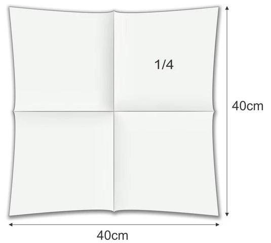 Servieti / Airlaid / 40x40cm / bela / 50kos