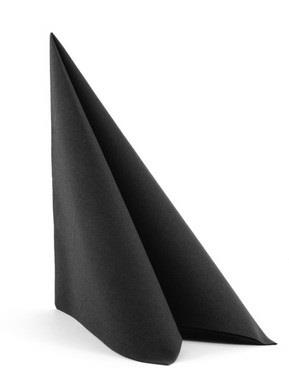 Servieti / Airlaid / 40x40cm / črna / 50kos