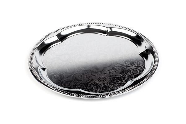 Servirni pladenj / 35cm / srebrn / Party