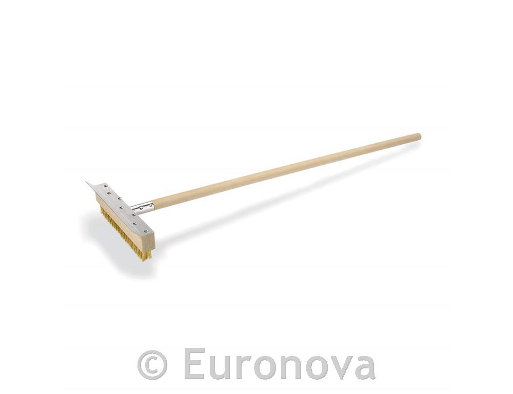 Krtača za krušno peč / 105cm / S strgalom