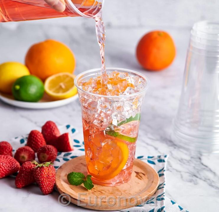 Plastični kozarci / rPET / 350ml / oznaka 0.3L /78mm/ 50kos