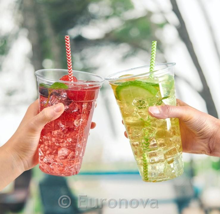 Plastični kozarci / rPET / 650ml / oznaka 0.5L /95mm/ 50kos