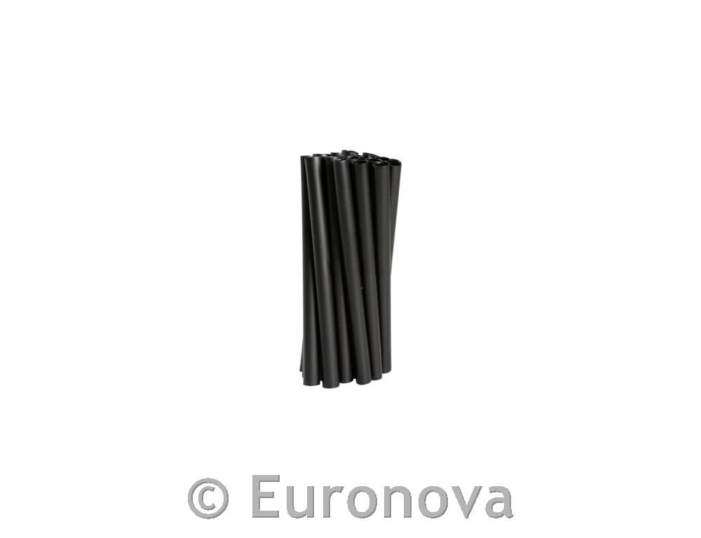 Plastične slamice / kratke / 8x120mm / črne / 250kos