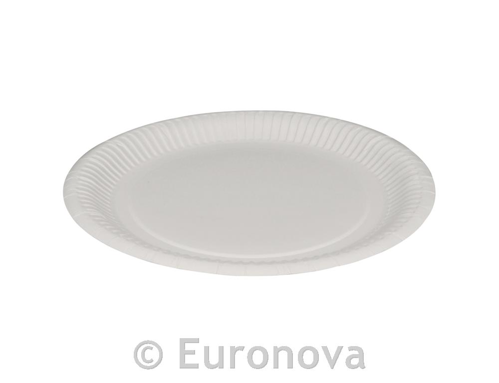 Papirnat krožnik okrogel / 23cm / 100kos