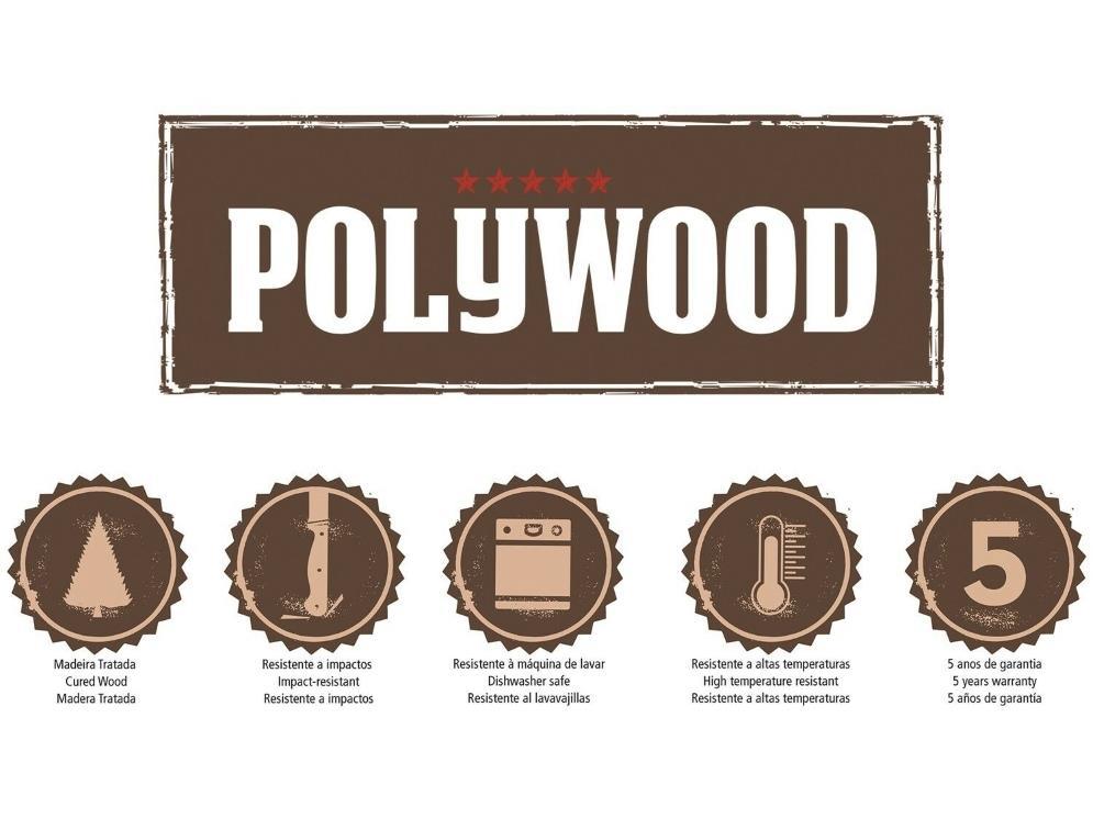 Polywood jedilna žlica / 6kos / 20cm