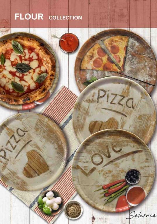 Pizza krožnik Napoli / 33cm / Flour / 6kos