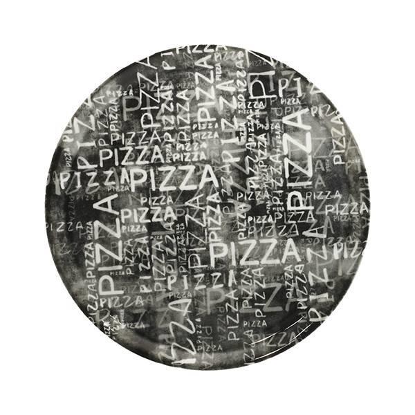 Pizza krožnik napoli / 33cm / Italic B&W / 6kos