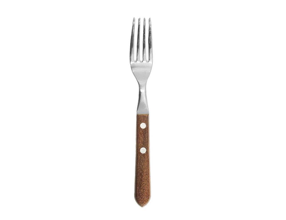 Vilice z lesenim ročajem / 20cm / 6kos