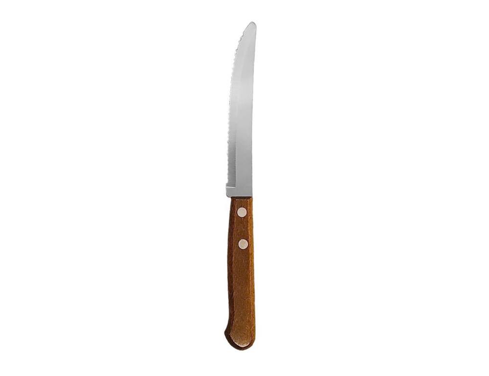 Nož z lesenim ročajem / 20cm / 12kos