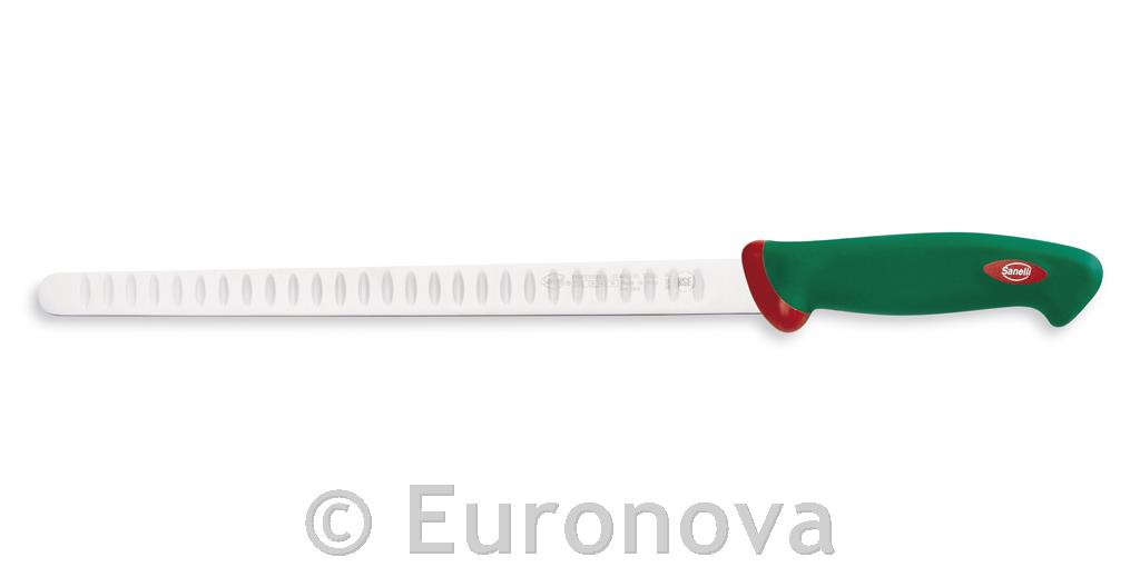 Nož za pršut in lososa / 31cm / rebrast / Biomaster