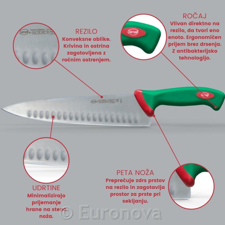 Japonski nož / 18cm / rebrast / Biomaster