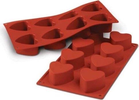 Silikonski model srce / 8 vtisov / 65x60mm