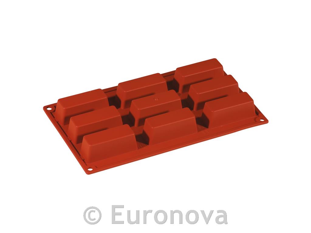 Silikonski model kvader / 9 vtisov / 80x30mm