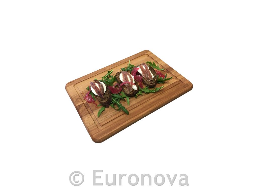 Servirna lesena deska / 34x24x2cm