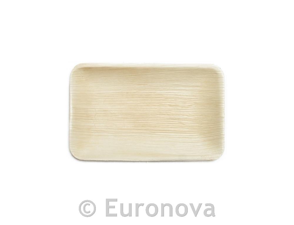 Eko krožnik pravokotni / 25x16cm / palmovi listi / 12kos