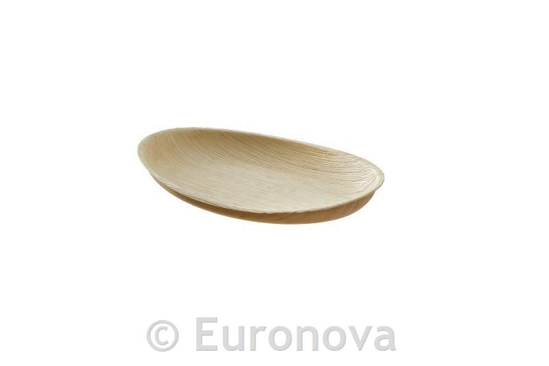 Eko krožnik oval / 29x20cm / palmovi listi / 12kos