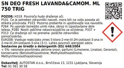 Osvežilec zraka sivka in kamilica / 750ml