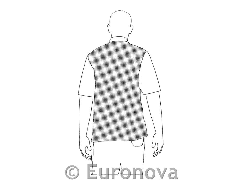Kuharski jopič / Ottavio / kratek / črn / XL
