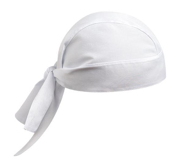 Kuharska čepica / bandana / bela / 2kos