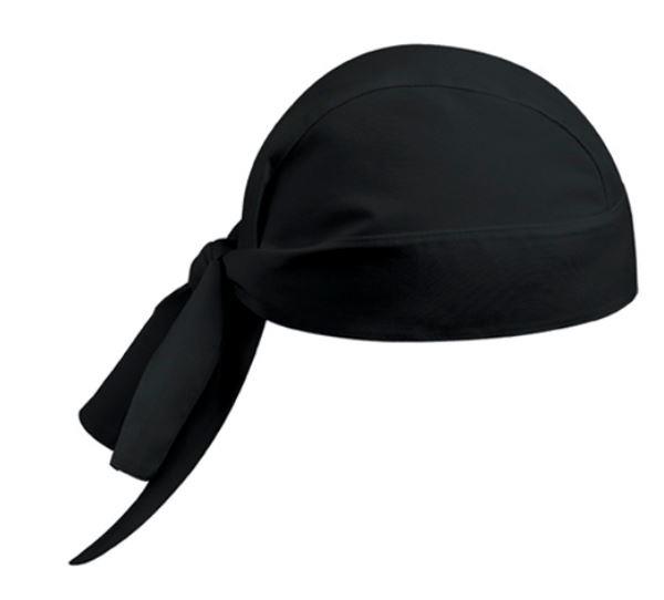 Kuharska čepica / bandana / črna / 2kos
