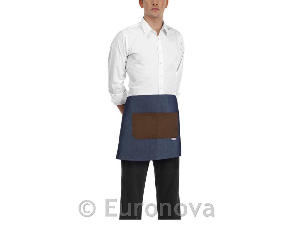 Barmanski predpasnik / 40x70cm / jeans rjav / 2 kos
