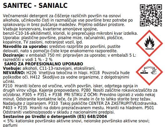 Večnamensko čistilo Sanialc Ultra / 750ml