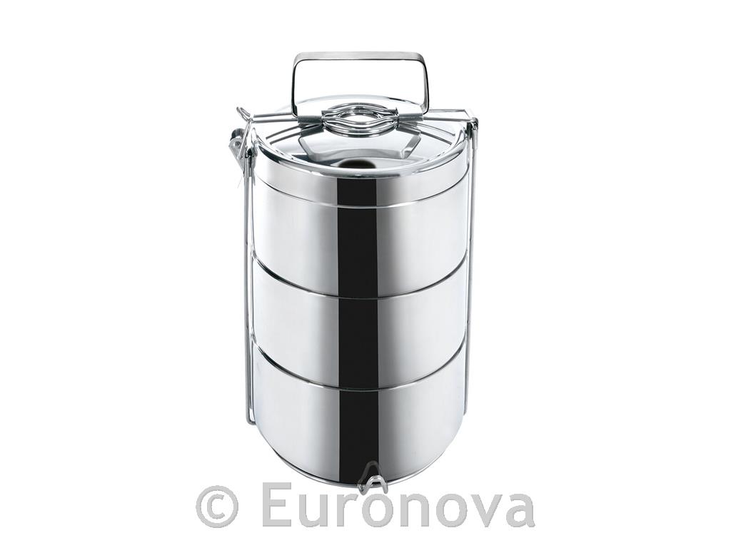 Menažna posoda termo / 3-delna / 14x7cm / 3x0.9L