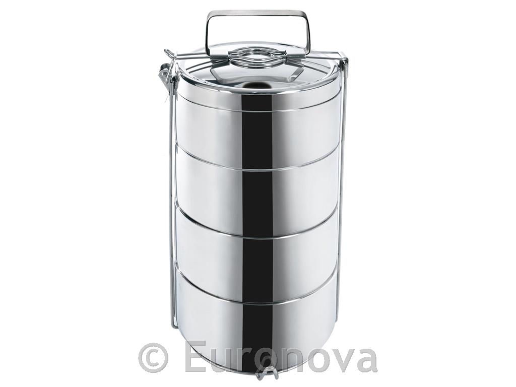 Menažna posoda termo / 4-delna / 14x7cm / 4x0.9L
