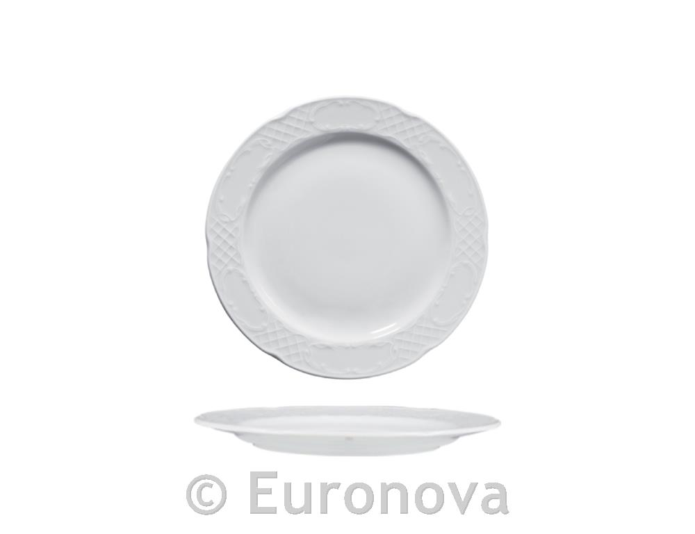 Flora plitki krožnik / 20cm / 12 kos