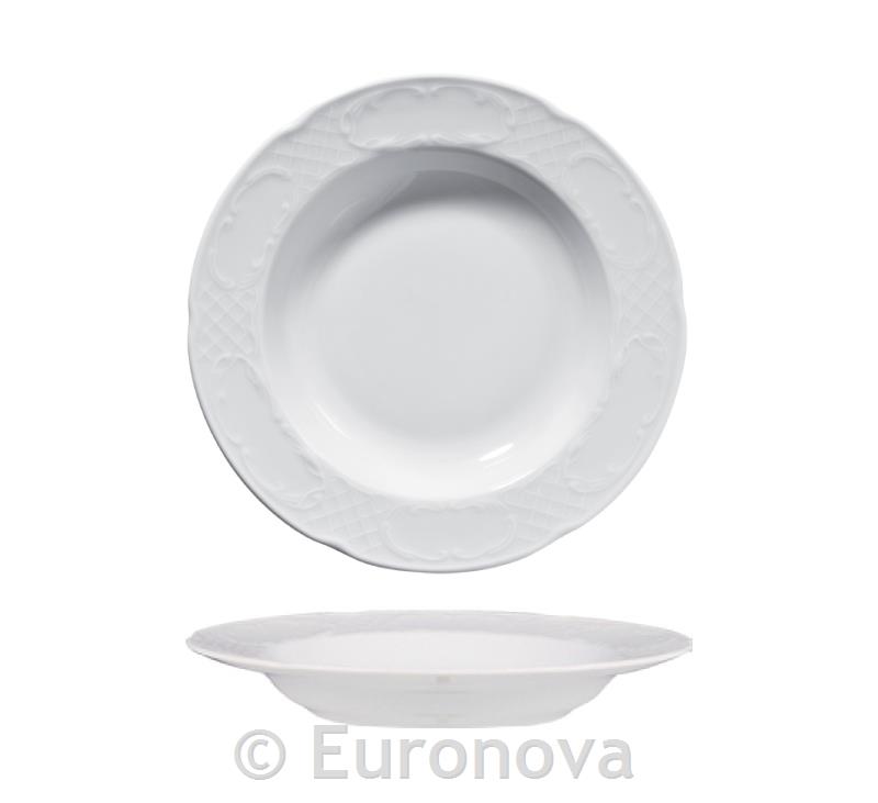 Flora globoki krožnik / 24cm / 12 kos