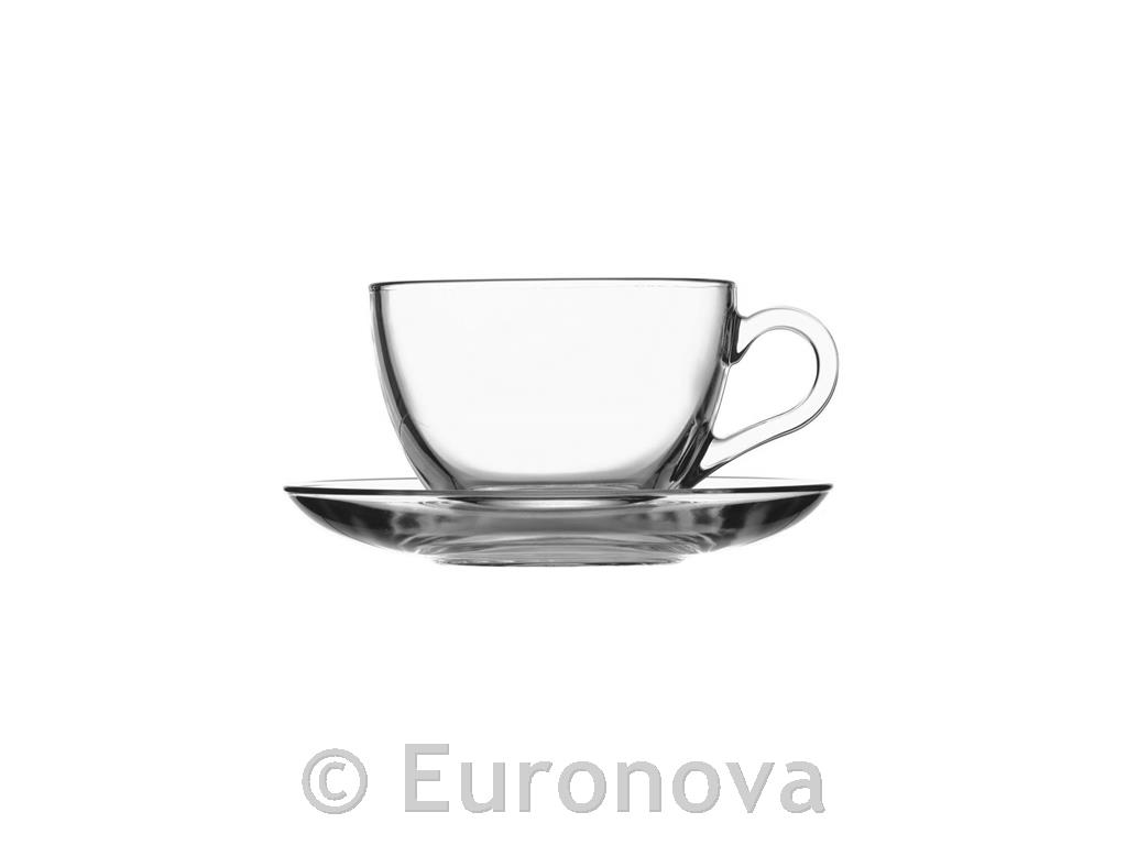 Skodelica za tople napitke Basic / 24cl / 6 kos / podstavek