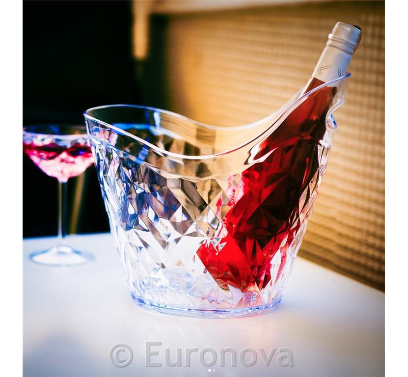 Posoda za led in steklenice / 28x24x25cm / Prisma / Prozorna