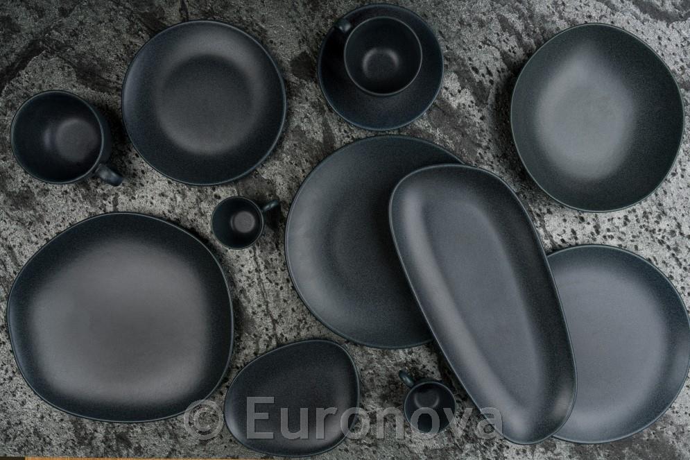 Graphite plitki krožnik Vago / 29cm / 6 kos