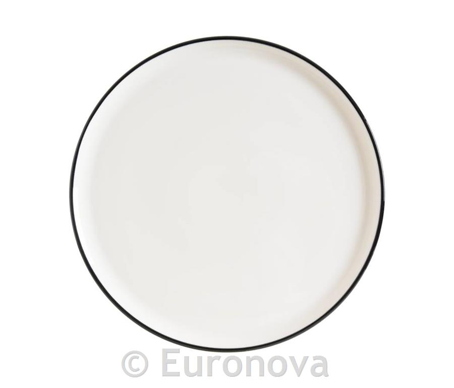 Linea Black plitki krožnik Gourmet / 30cm / 6kos