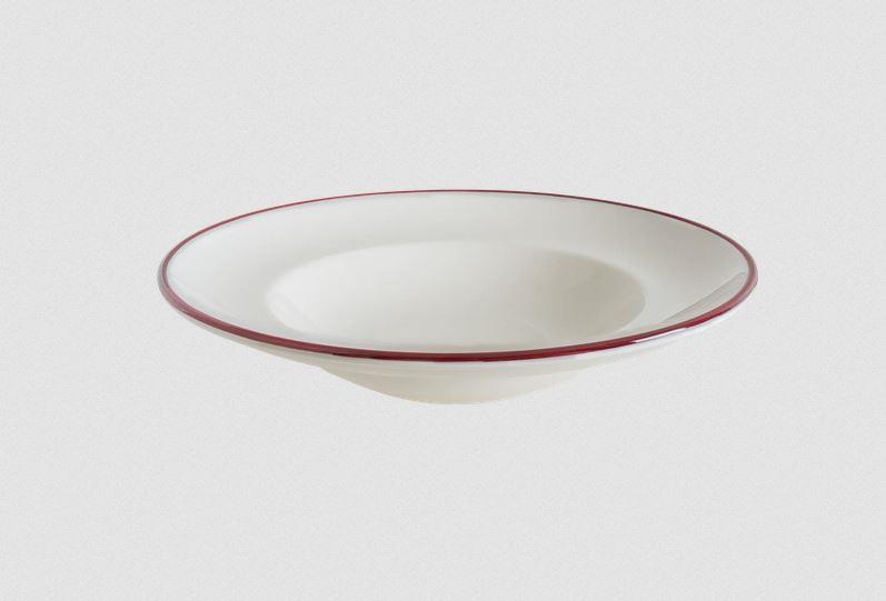 Linea Burgundy globoki krožnik Gourmet / 24cm / 400ml / 6kos