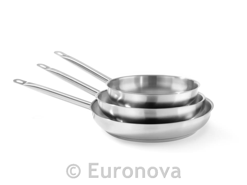 Ponev iz nerjavečega jekla / 20cm / 1mm / indukcija