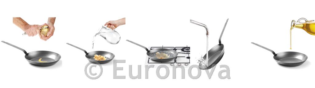 Jeklena ponev / 28cm / 3mm / indukcija